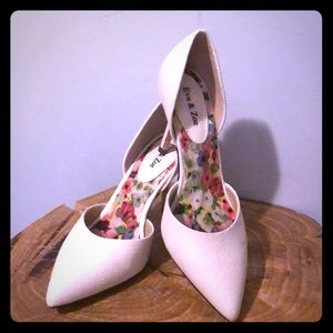 White Eva & Zoe heels